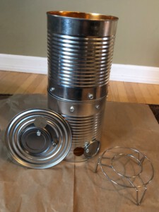 DIY Tin Smoker with lid and trivet