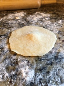 Steam Bao Folding - thinner edge than in the middle