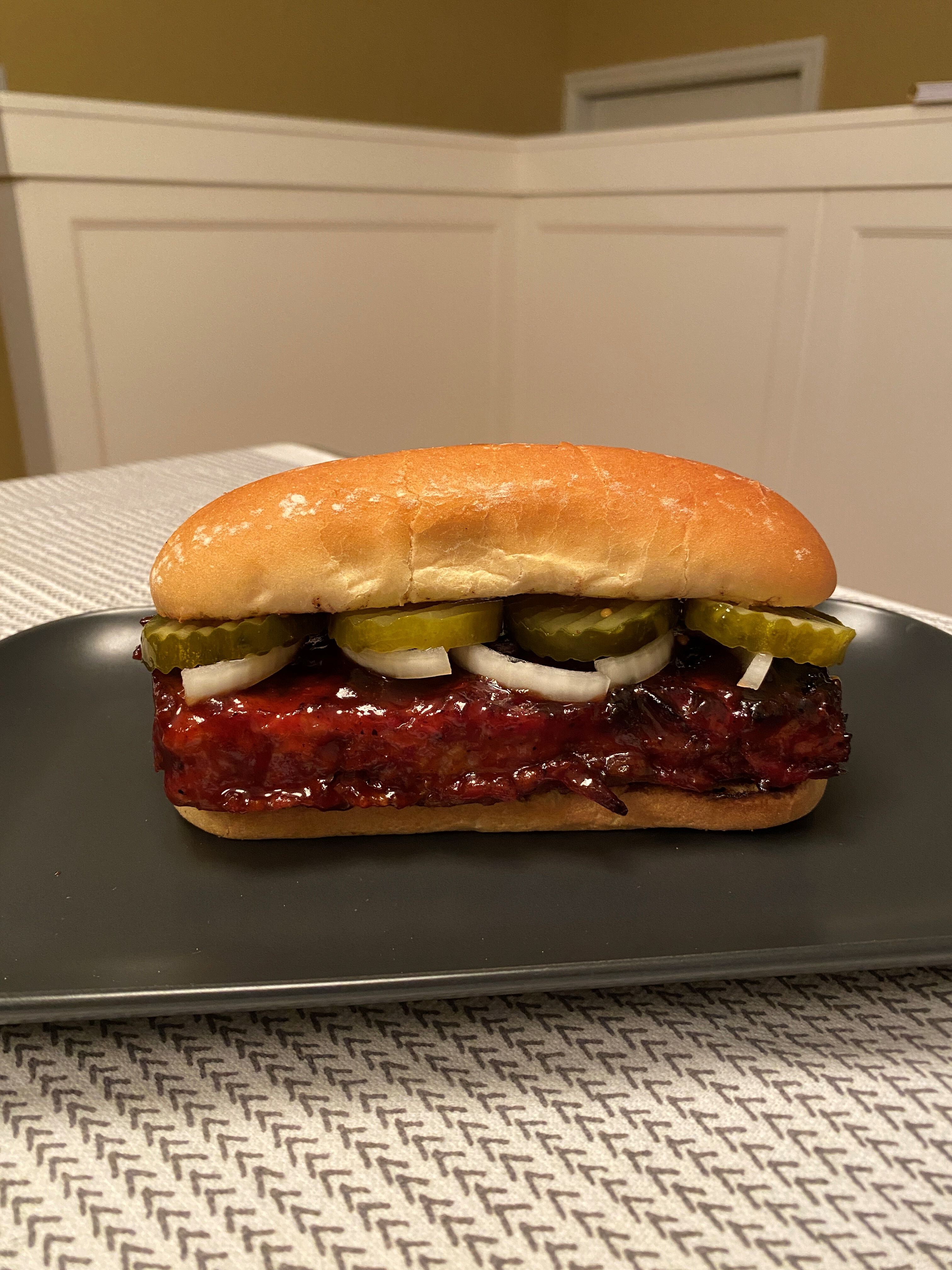 McRib – Double Smoked Boneless Rib Sandwich
